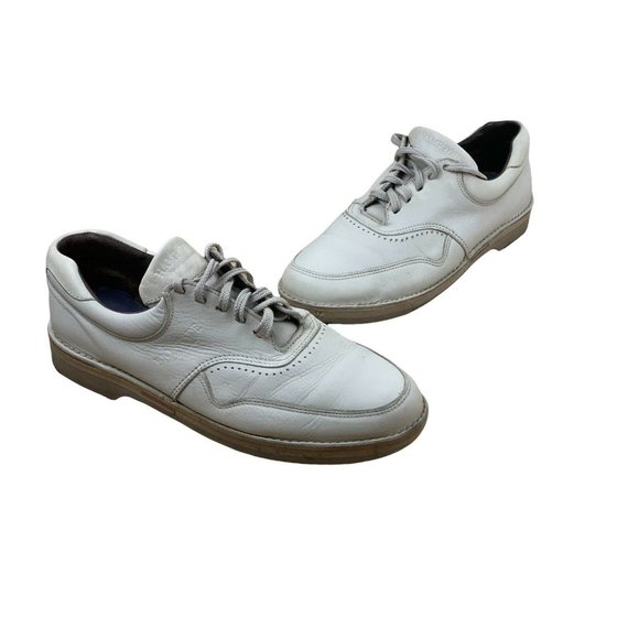 Converse HAMPTONS STYLED BY NINO CERRUTI BEIGE IVORY LEATHER OXFORD Size 10  USA - Picture 6 of 10